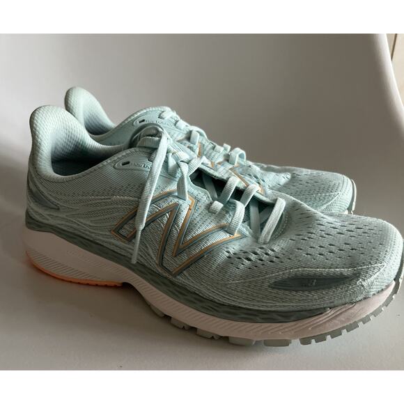 New Balance Fresh Foam X 860v12 Blue/Mango Women's Wide Running Shoes Size 8 EE - Picture 6 of 16